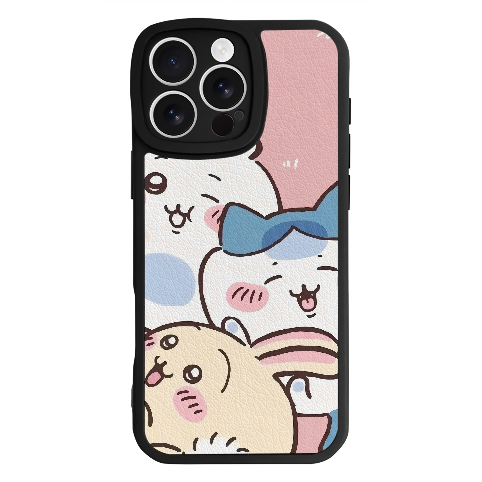 （画像用） ちいかわ Chii-kawa 【iPhone 16シリーズ対応】シリコンスマホケース（レザー調） 材質：シリコン
